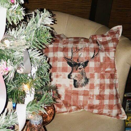 Create With Cynthia, Cynthia Nessel, A Maker's Studio, DIY Reindeer Pillow, DIY Deer Head Pillow