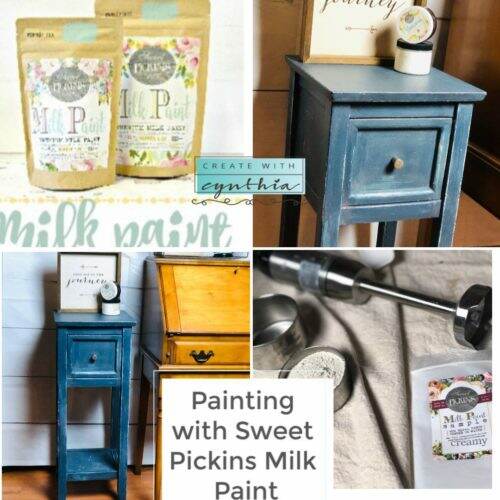 create with cynthia, cynthia nessel, sweet pickins milk paint, sweet pickins milk paint denim, painted furniture, diy furniture