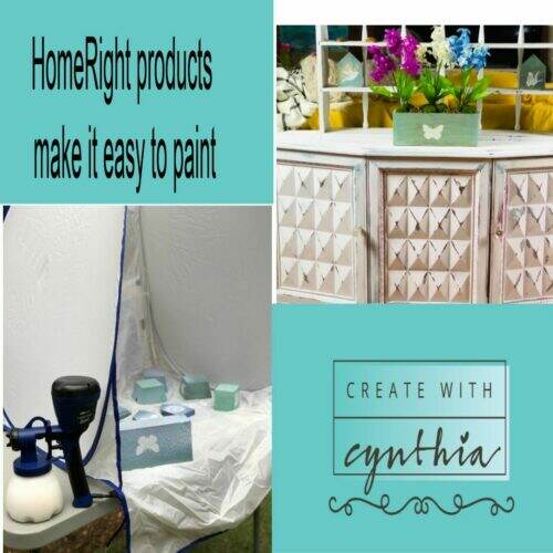 create with cynthia, cynthia nessel, refurbish, restore, home right, paint sprayer, homerightps