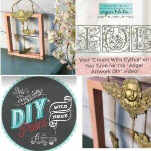 create with cynthia, cynthia nessel, angel artwork diy, angel diy, northern california, redwood city, diy paint, clay paint, chalk paint, iron orchid design