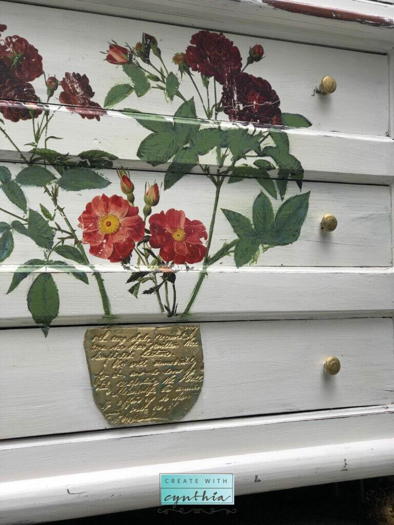 Trash to Treasure Painted Dresser.