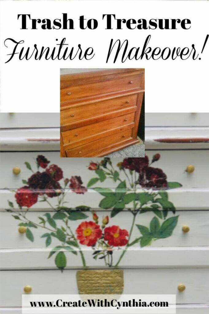 Trash to Treasure Furniture Makeover!Pin