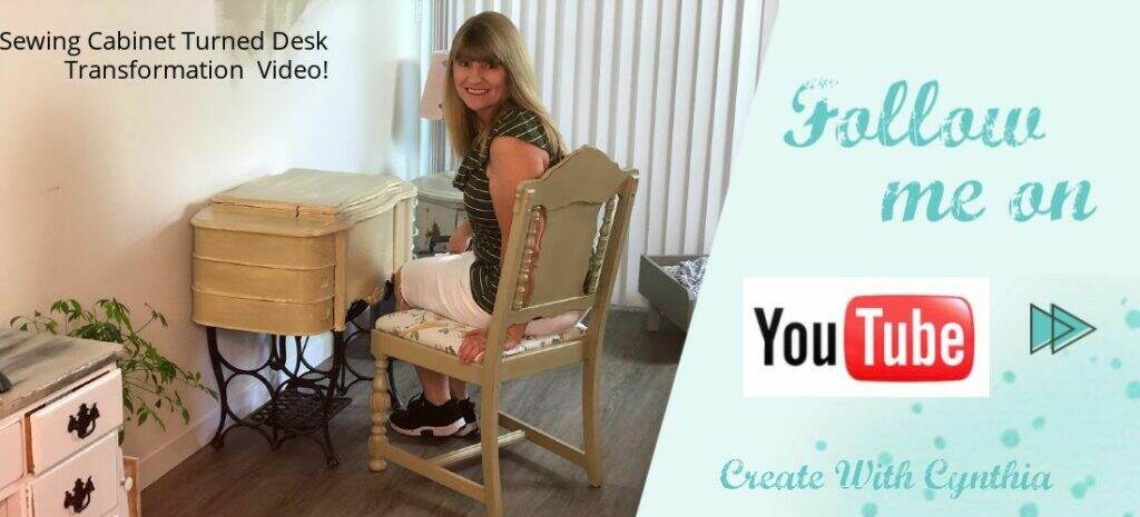 create with cynthia, cynthia nessel, sewing cabinet, furniture makeover, diy home decor, vintage furniture makeover