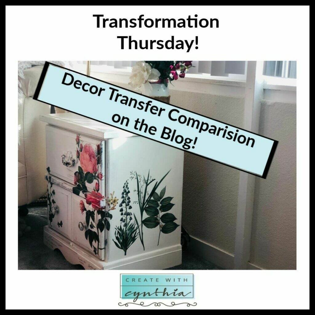 Decor Transfer Comparison on Weekly Round Up.