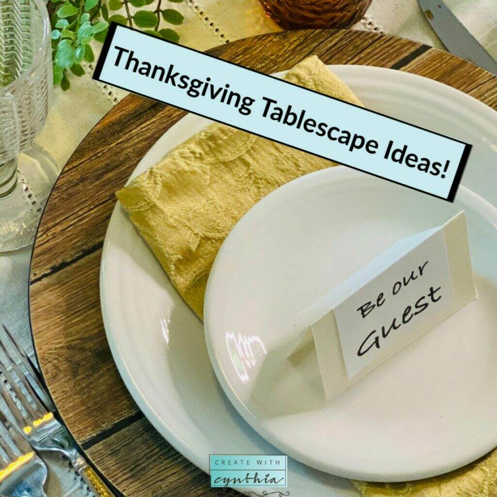 Thanksgiving tablescape ideas on the Weekly Round Up. 