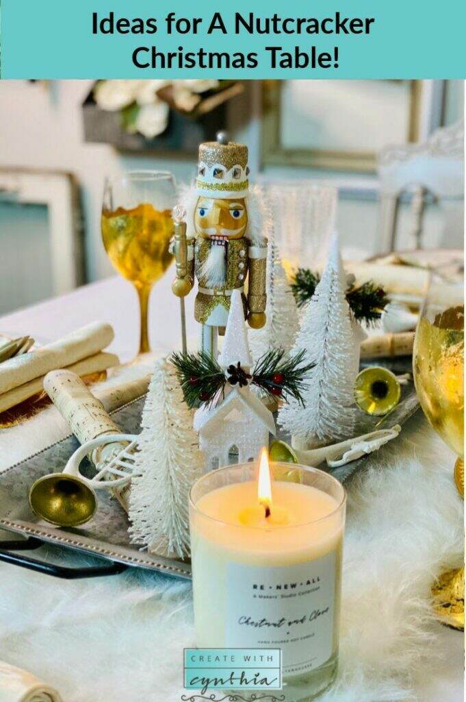 Ideas for a Nutcracker Christmas Table on the Weekly Round Up.