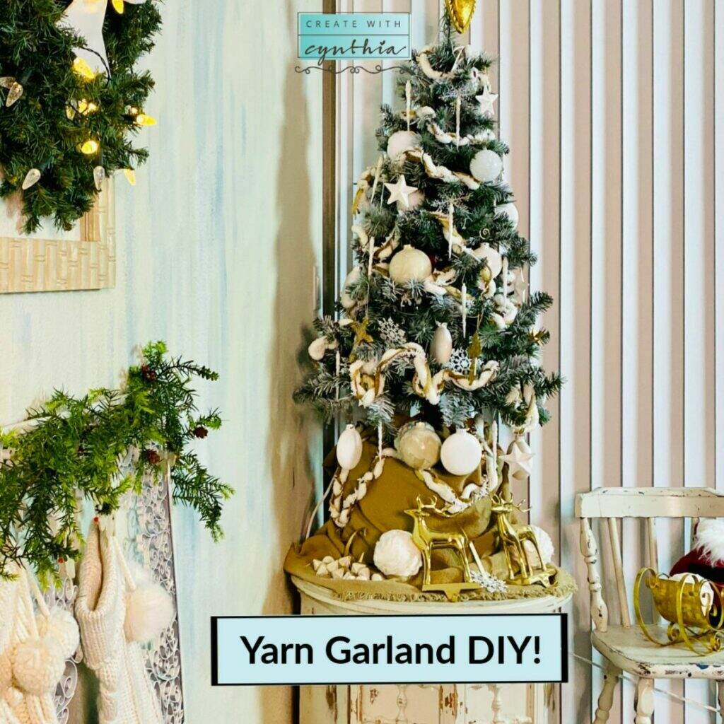 Yarn Garland DIY on the Weekly Round Up.