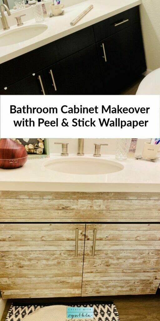 create with cynthia, cynthia nessel, peel and stick wallpaper, diy home decor, vintage furniture makeover, christmas tree, bathroom makeover, old ladder storage, cabinet makeover, bathroom cabinet makeover, bathroom cabinet update, bathroom decor, bathroom, home decor