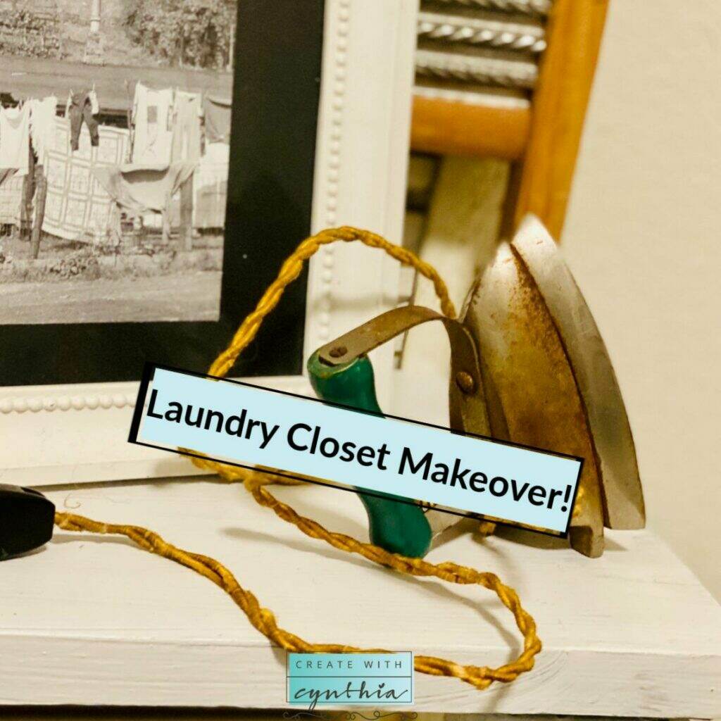 Laundry Closet Makeover on Weekly Round Up.