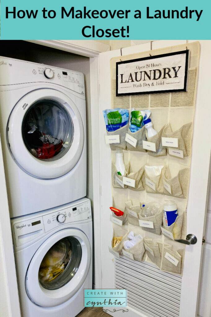 How to Makeover a Laundry Closet on Weekly Round Up.