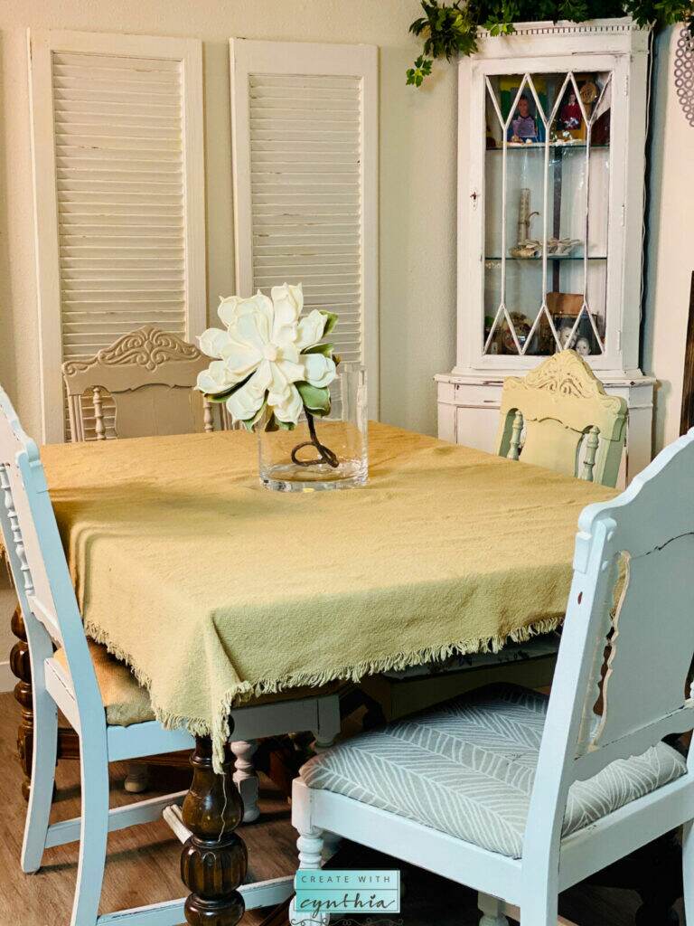 Dining room makeover on Weekly Round Up.