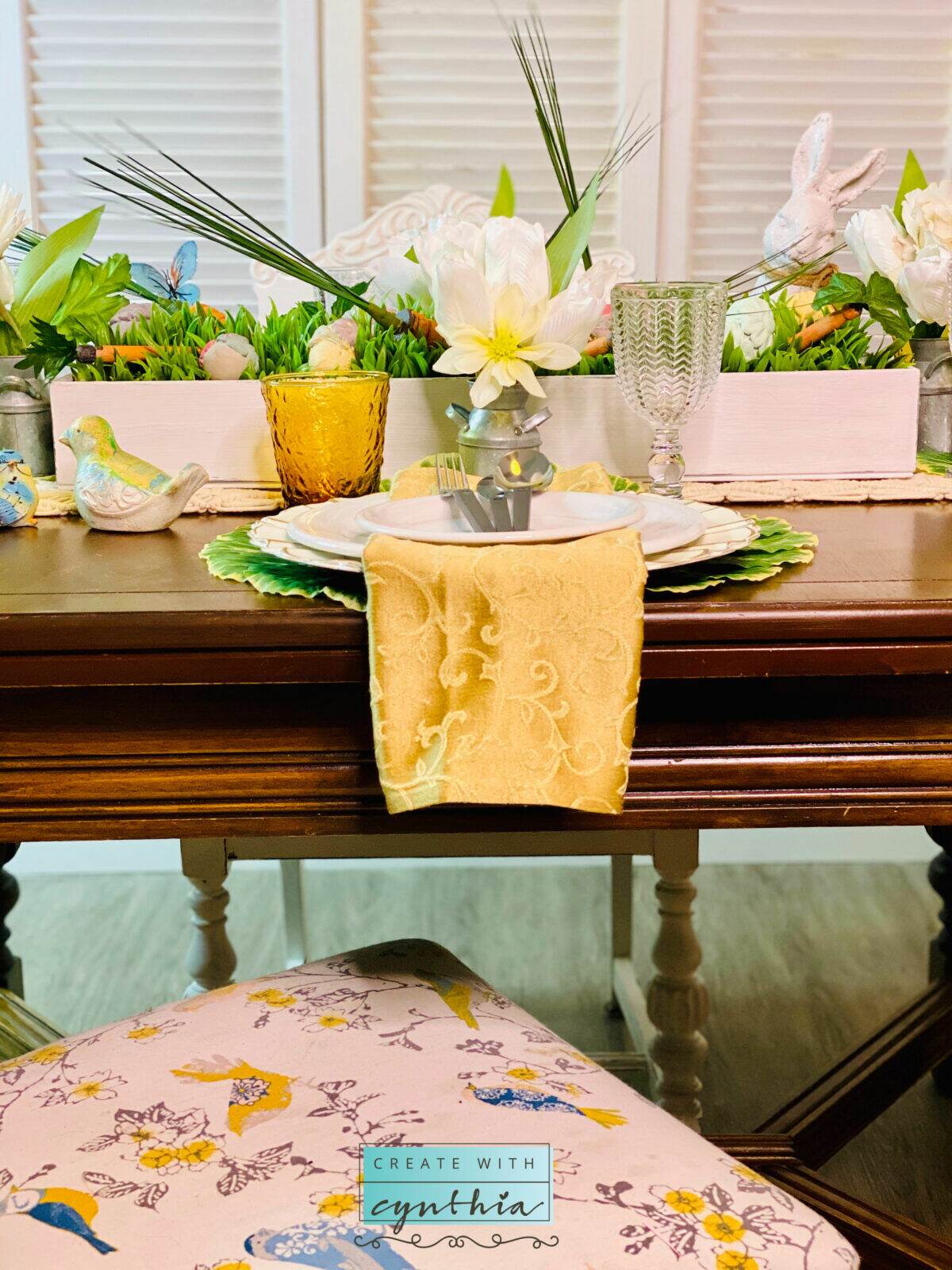 Easter Tablescape Blog Hop! | Create With Cynthia