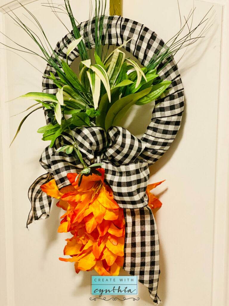 Easy to Make Carrot Wreath on Create With Cynthia!