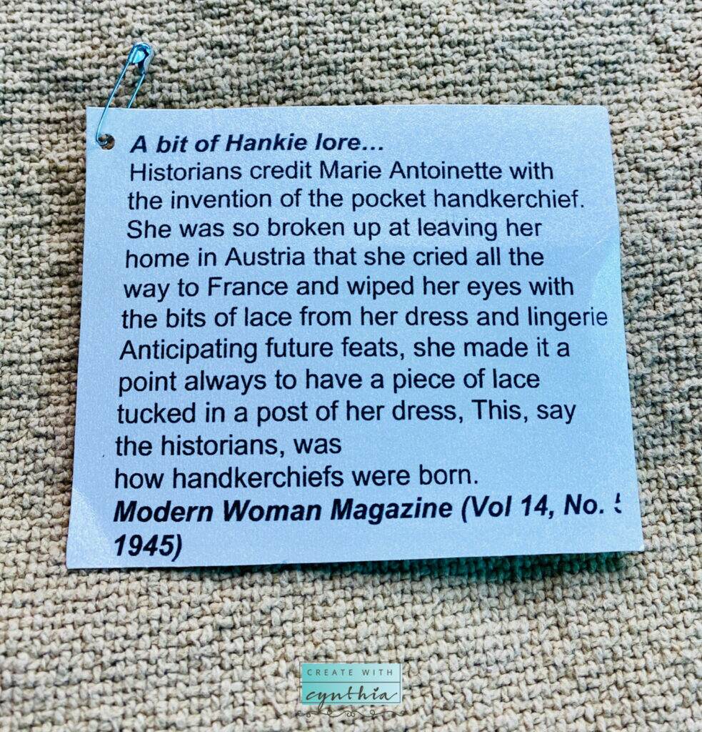 A Bit of Hanky Lore.