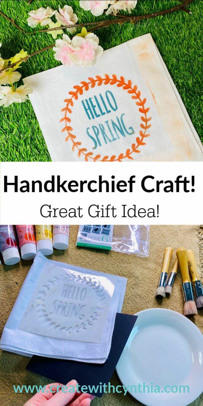 Hanky for your Honey? Handkerchief Craft Gift Idea! | Create With Cynthia