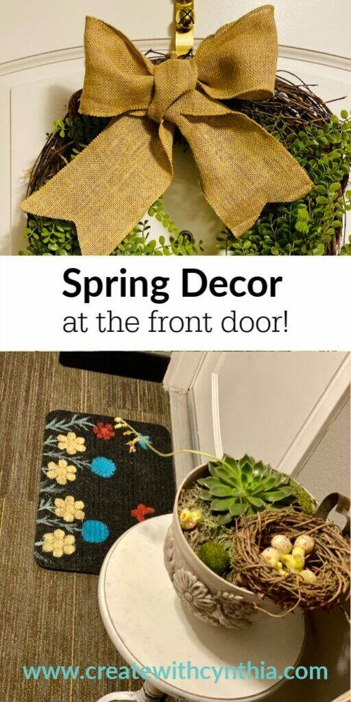 Spring front door on Weekly Round Up.