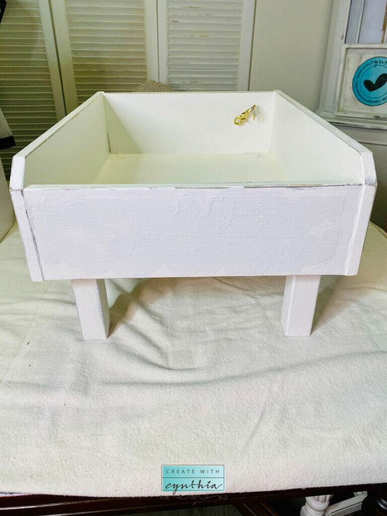 Repainted pet bed.