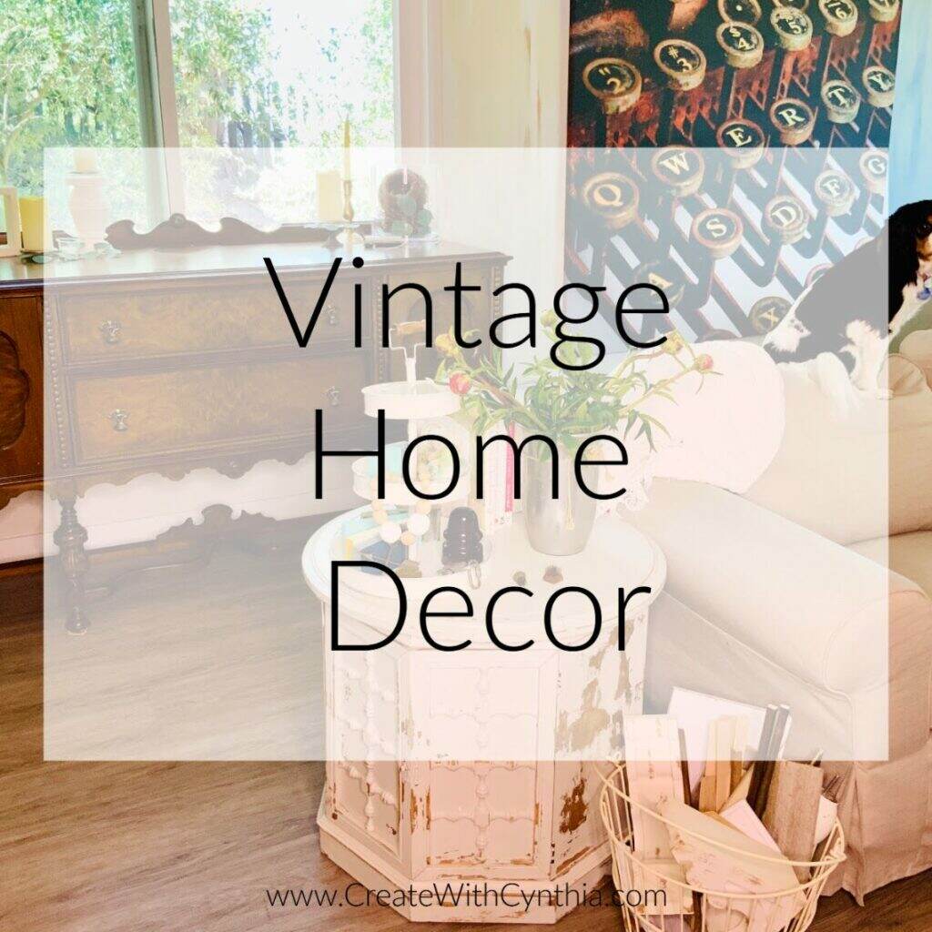 Vintage Home Decor on the Weekly Round Up!