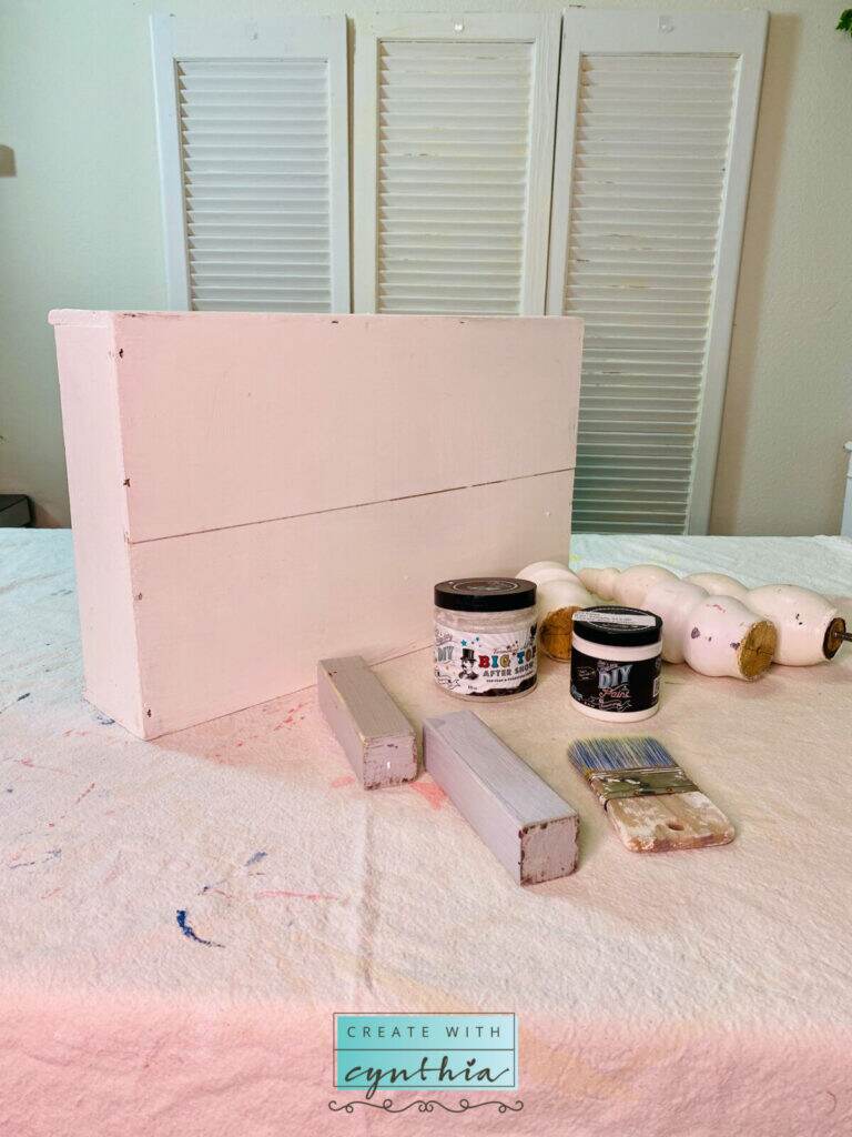 Painting the dog beds!