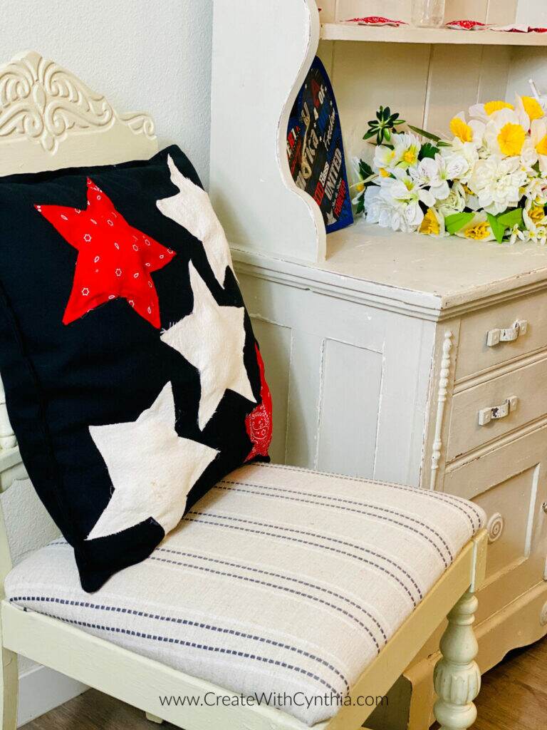 Patriotic Pillow no sew