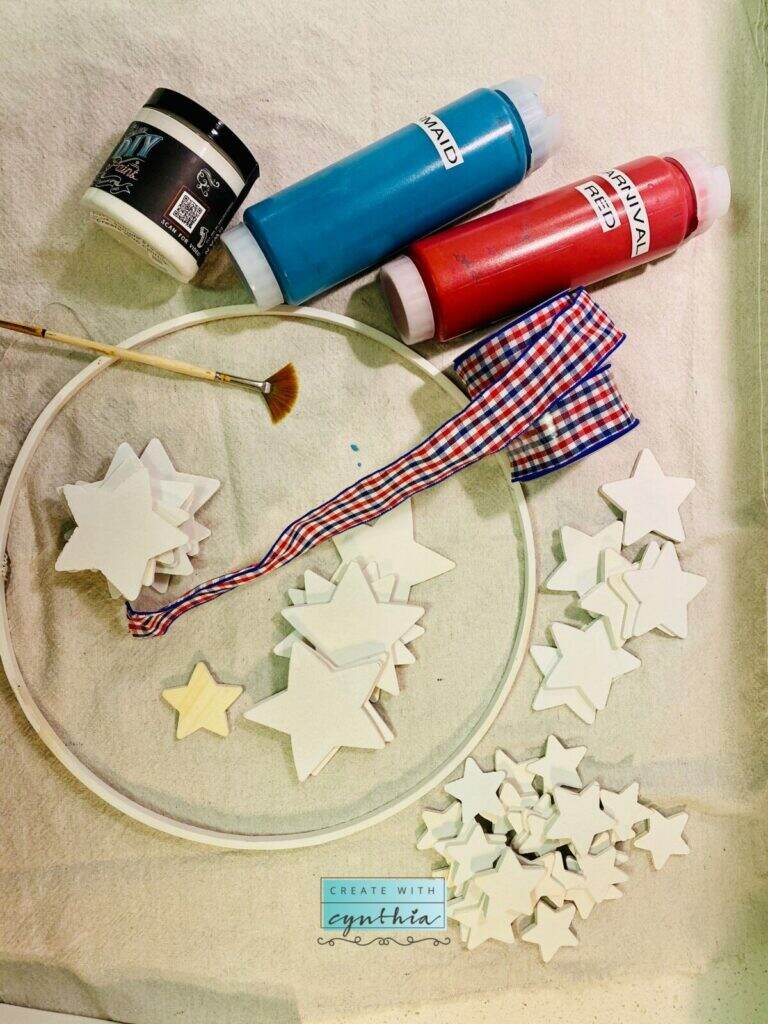 Star Wreath Material list