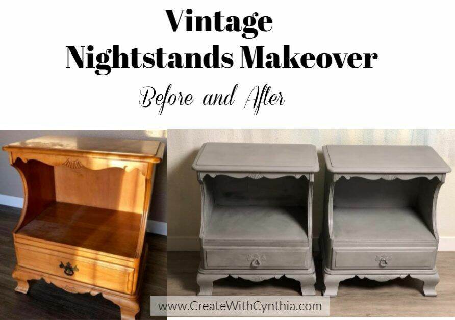 Vintage Night Stands Before and After