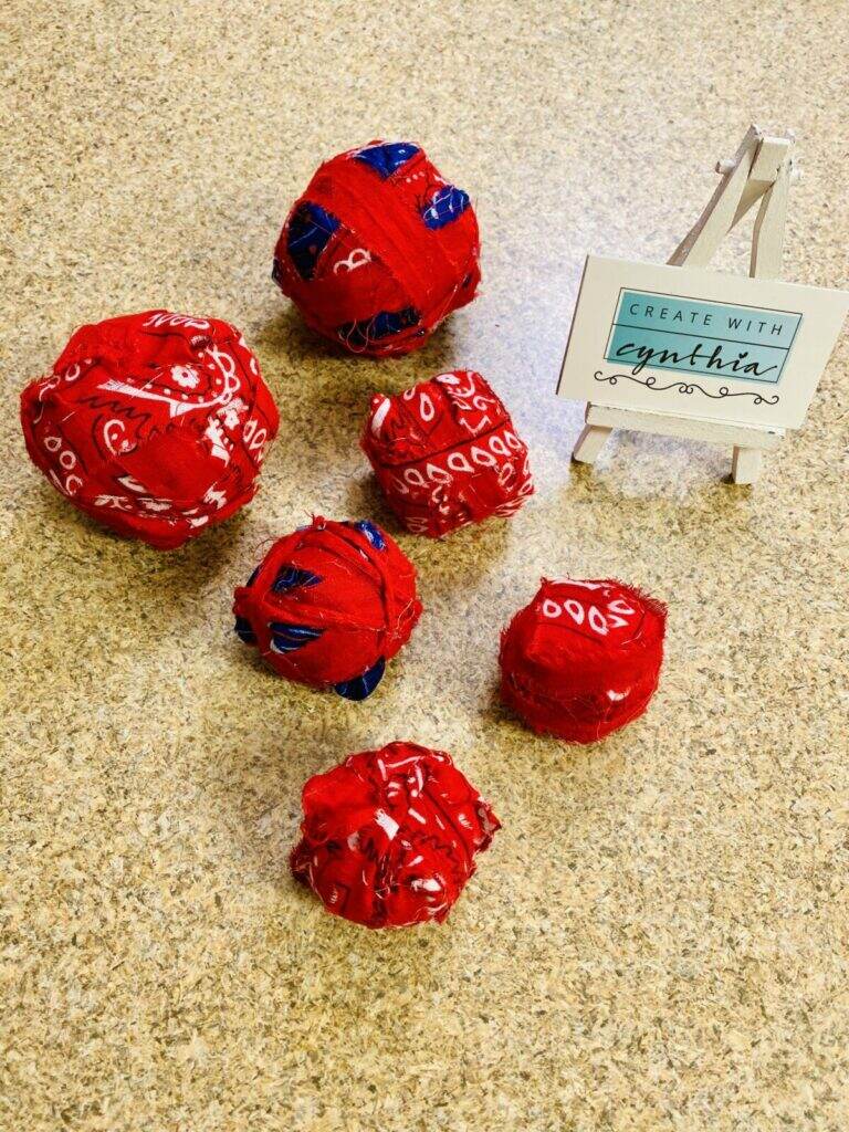 How to make Rag Balls on Create With Cynthia