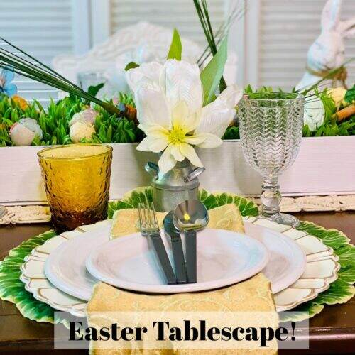 Easter Tablescape on Create With Cynthia