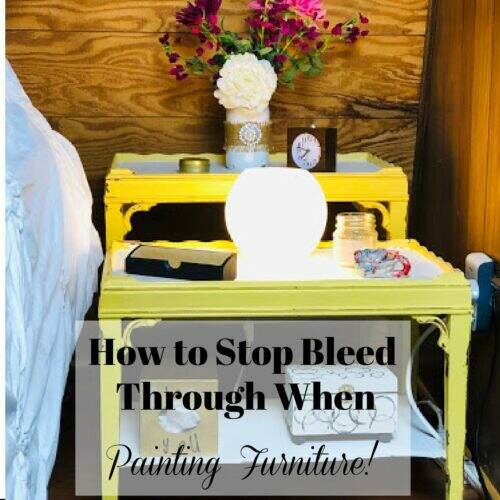 How To Stop Bleed Through When Painting Furniture on Create With Cynthia.