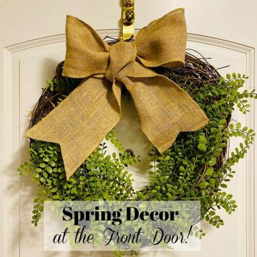 Spring Decor at the Front Door on Create With Cynthia!